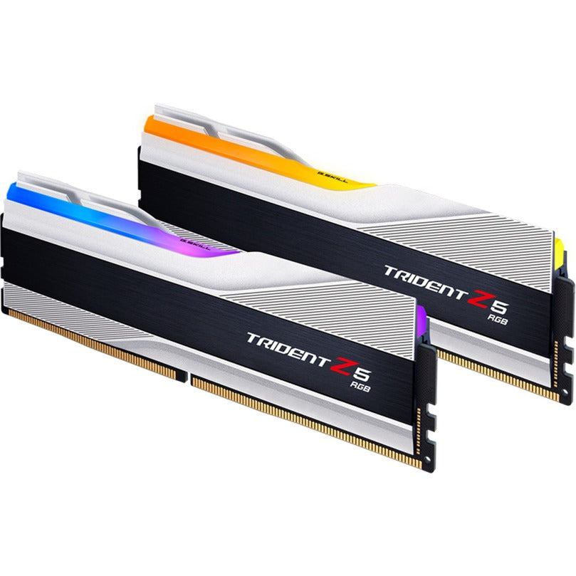 G.skill trident z5 rgb 32 gb ddr5-6000 (2x 16 gb) werkgeheugen (zilver, f5-6000j3636f16gx2-tz5rs, xmp 3.0)