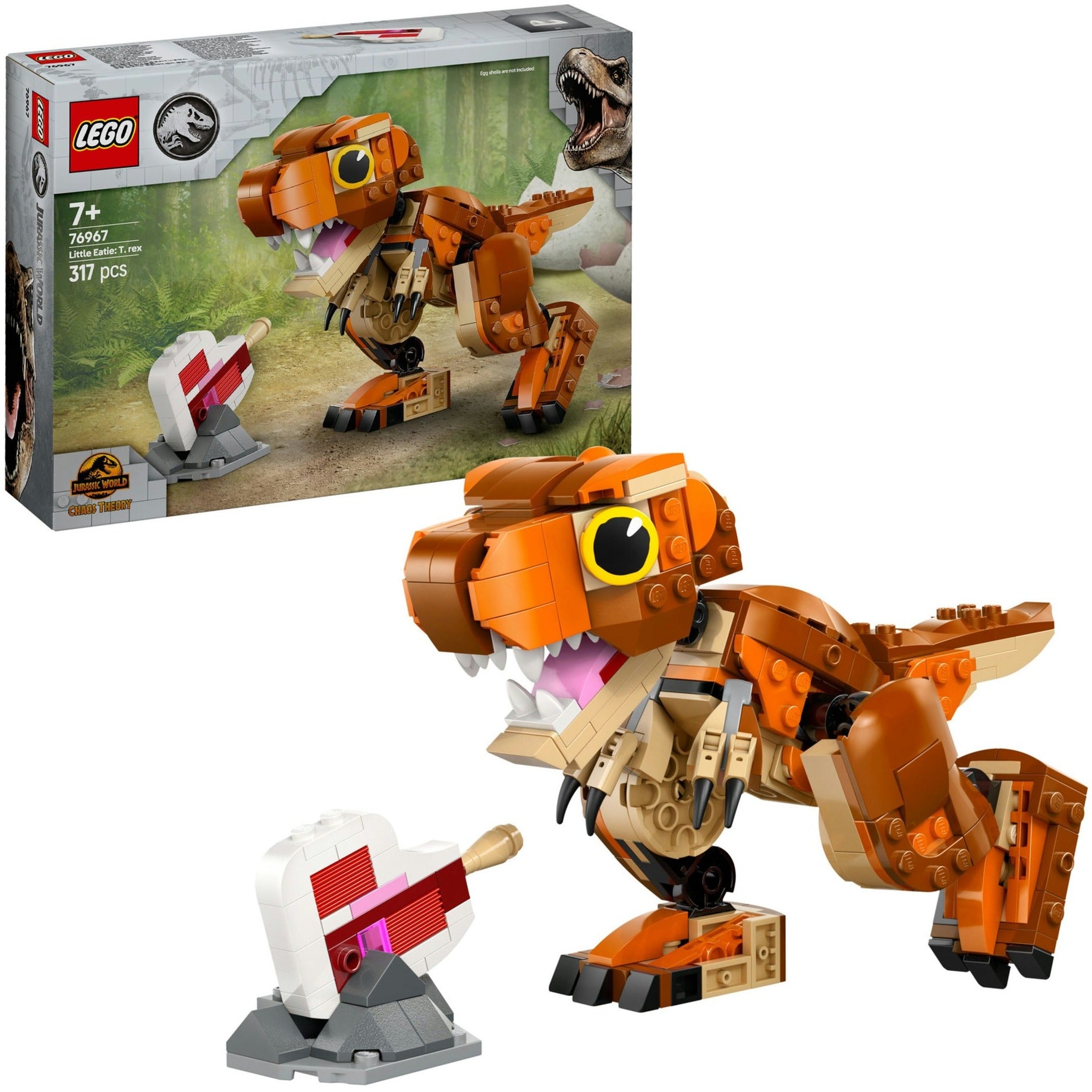 Lego jurassic world - kleine eetster: t. rex constructiespeelgoed (76967)
