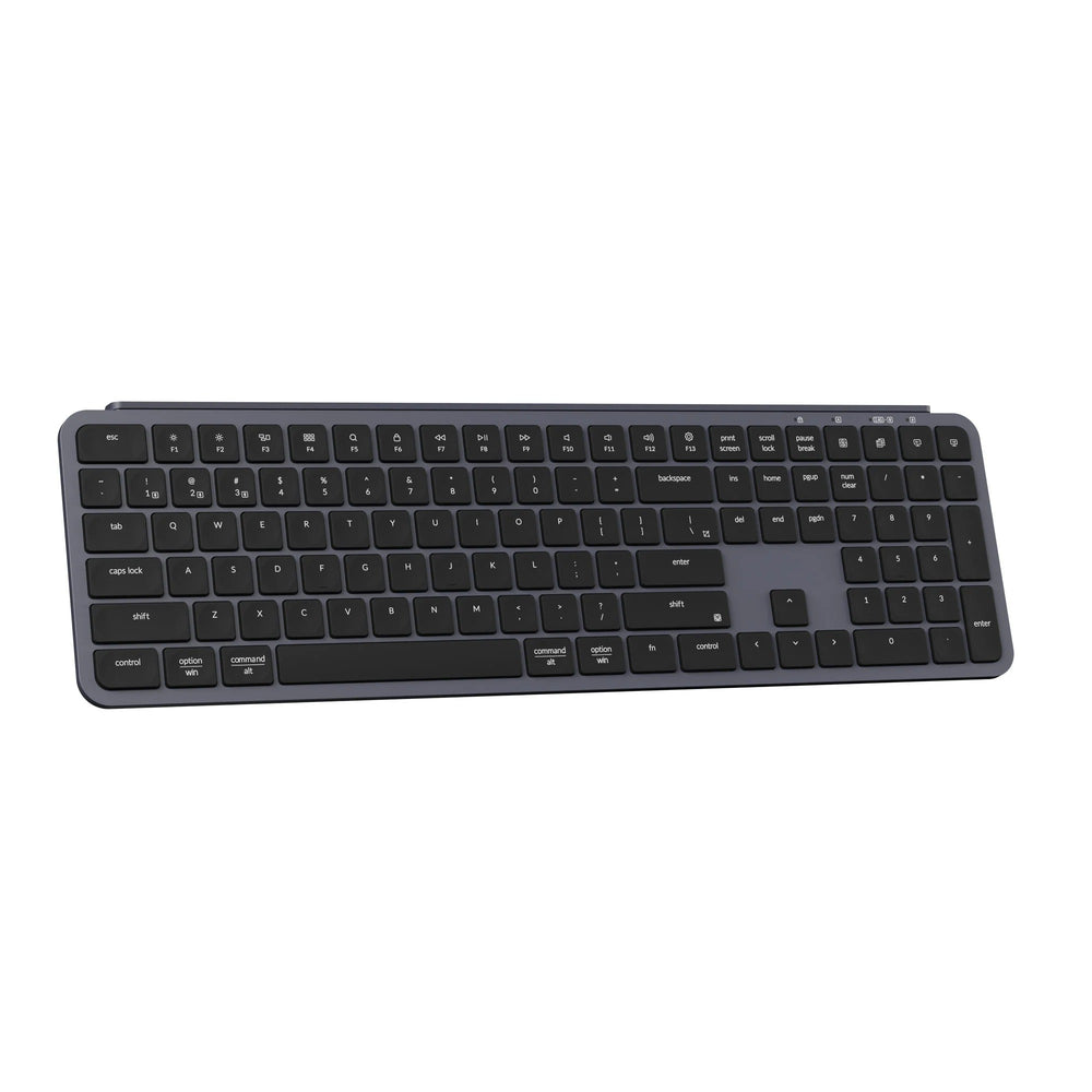 Keychron b6 pro-k1 toetsenbord (zwart, us lay-out (qwerty), scissor switches, 100%, abs, 2.4 ghz | bluetooth 5.2 | usb-c)