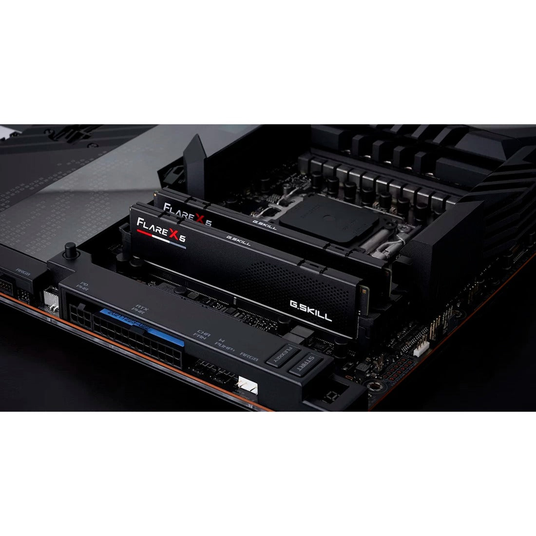 G.skill 32 gb ddr5-6000 (2x 16 gb) kit werkgeheugen (zwart, f5-6000j3038f16gx2-fx5, flare x5, expo)