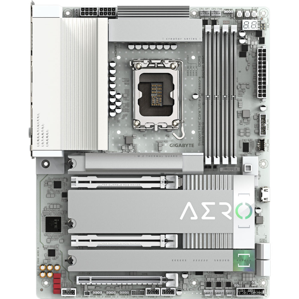 Gigabyte z890 aero g socket 1851 moederbord (raid, 2x 2.5gb-lan, wi-fi 7, bt, sound, atx)