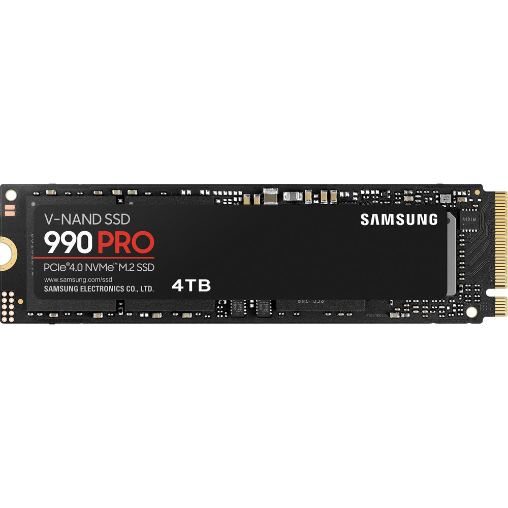 Samsung 990 pro 4 tb ssd (mz-v9p4t0bw, pcie gen 4.0 x4, nvme 2.0)