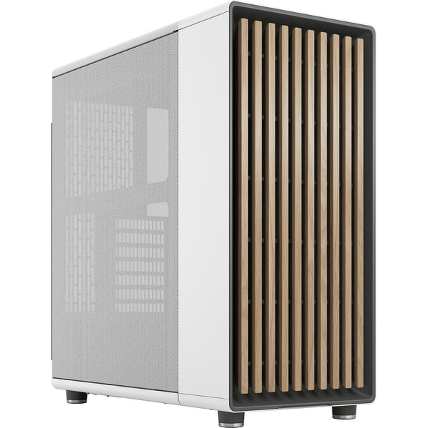 Fractal Design North Mid Tower Case (White Wood | 2x USB-A | 1x USB-C)