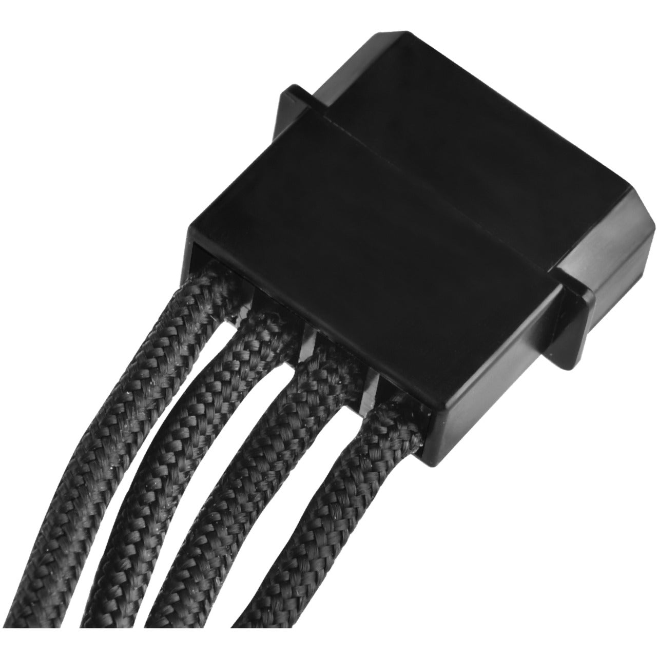 Silverstone adapter 4-pin molex > 4x 15-pin sata (zwart, pp07-btsb)