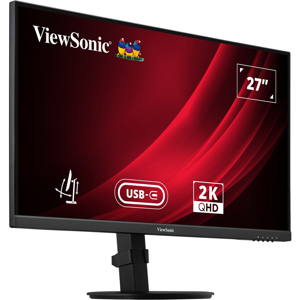 Viewsonic vg2709-2k-mhdu-2 27 monitor (zwart, 1x hdmi, 1x displayport, usb-c, usb-a, usb-b, 100hz)