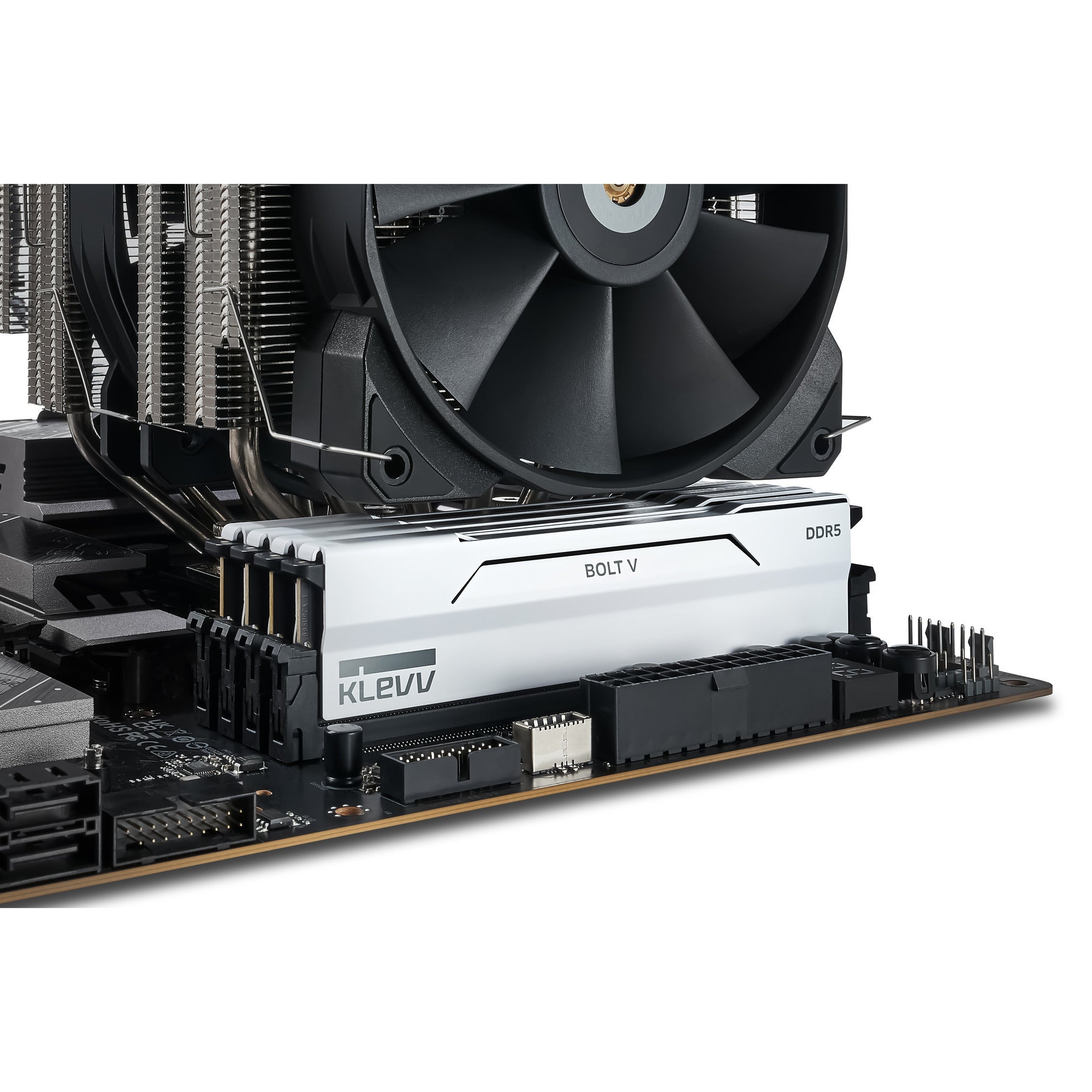 Klevv bolt v 32 gb ddr5-6000 (2x 16 gb) werkgeheugen (wit, kd5agu880-60a300i, xmp 3.0, expo)
