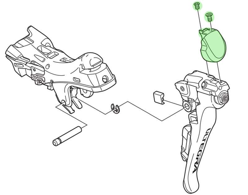 Shim. naamplaathouder st-6800 ultegra links y00f98020