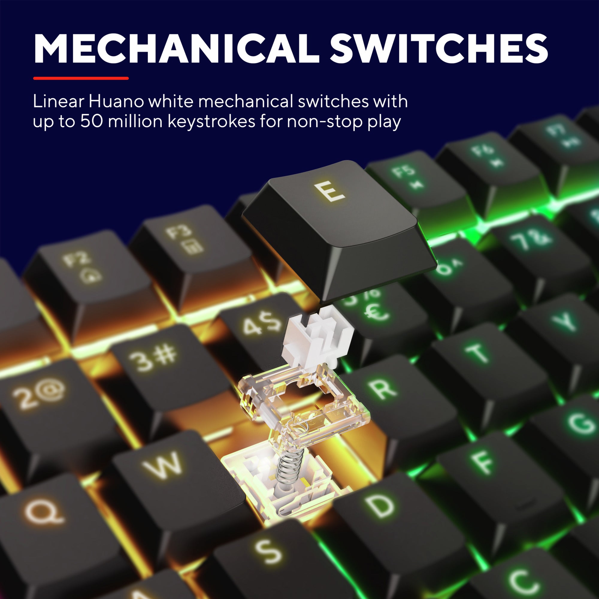 Trust Trust GXT 866 Torix Hoogwaardig mechanische gaming-toetse
