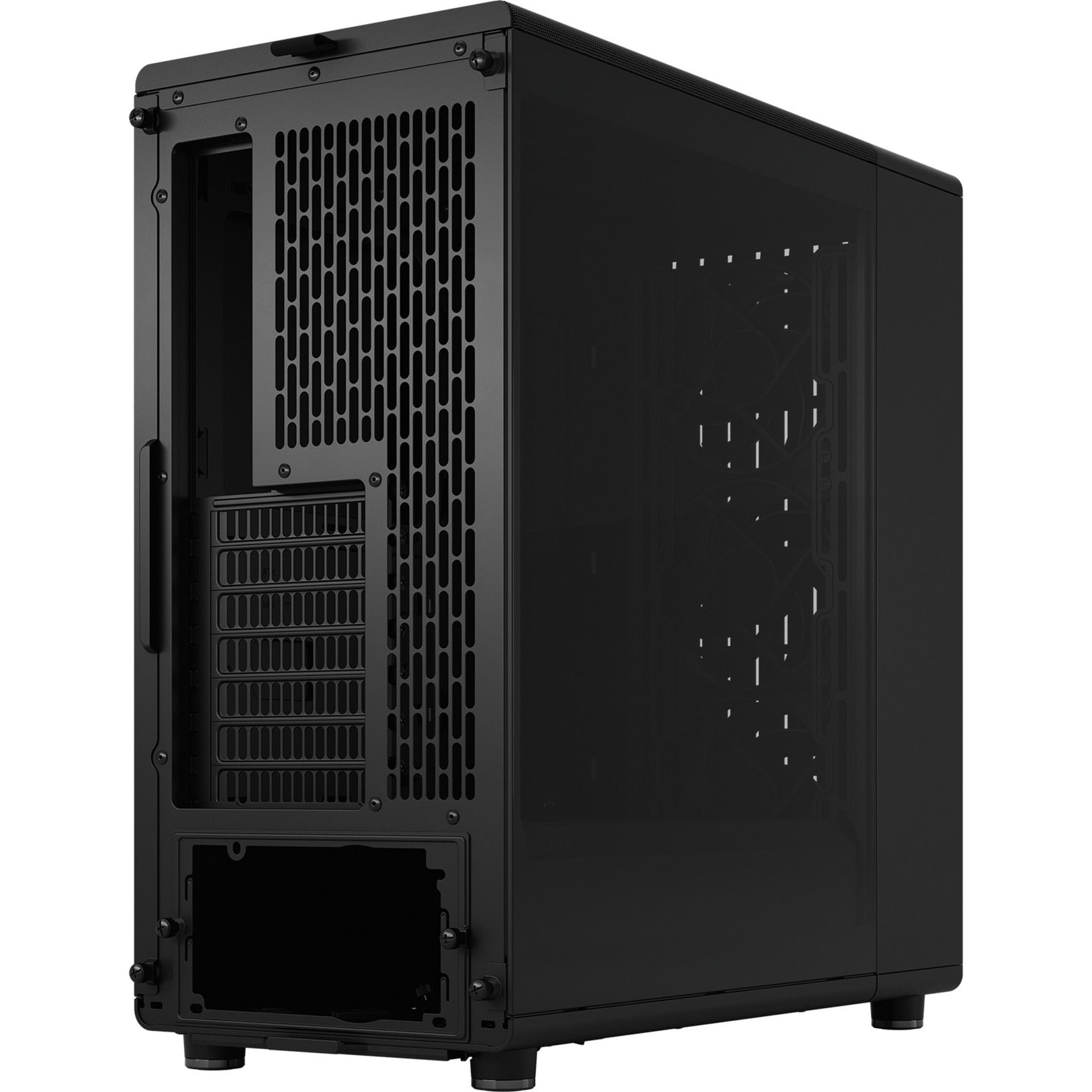 Fractal design north - momentum edition midi tower behuizing (zwart houtkleur | 2x usb-a | 1x usb-c | tempered glass)