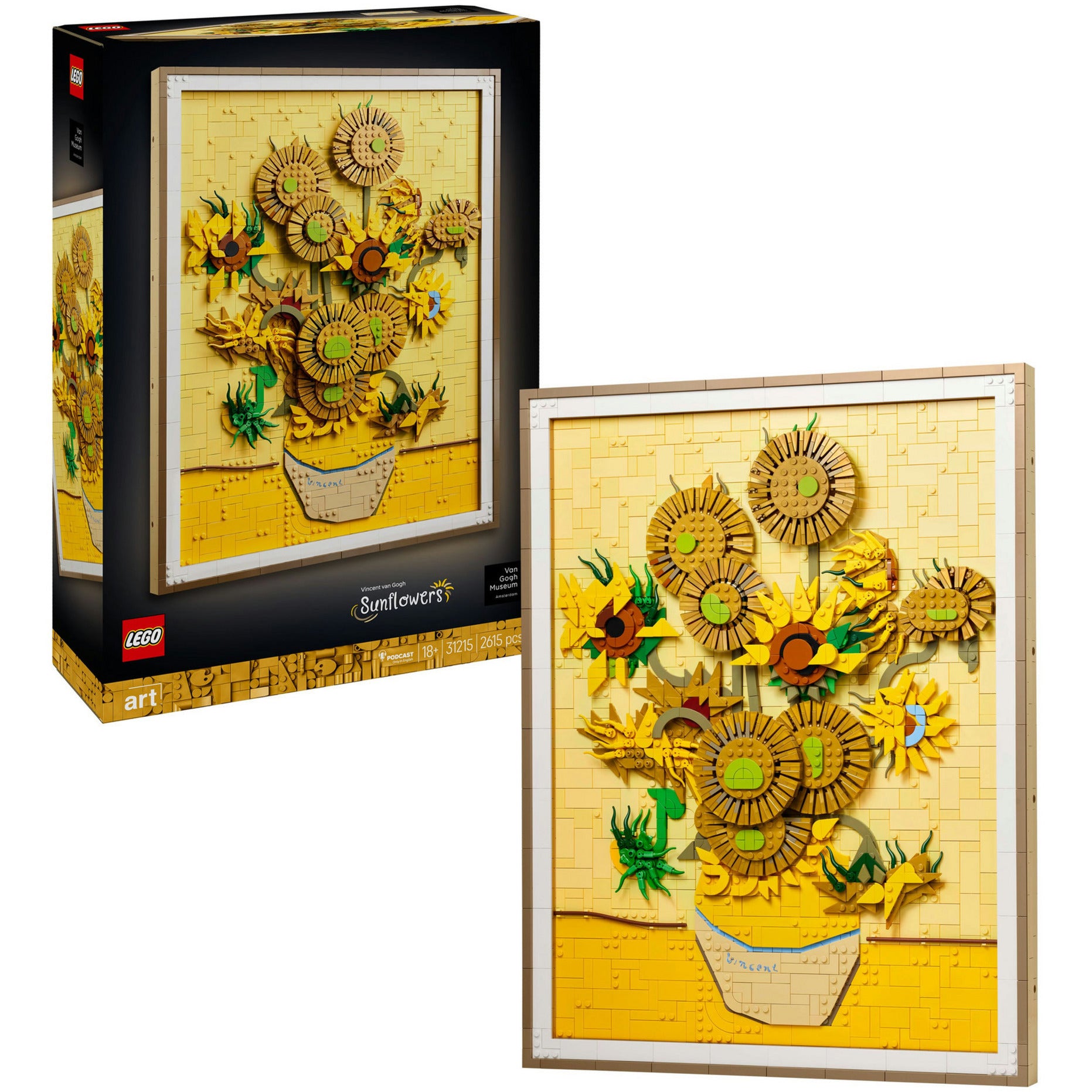 Lego art 31215 vincent van gogh - zonnebloemen