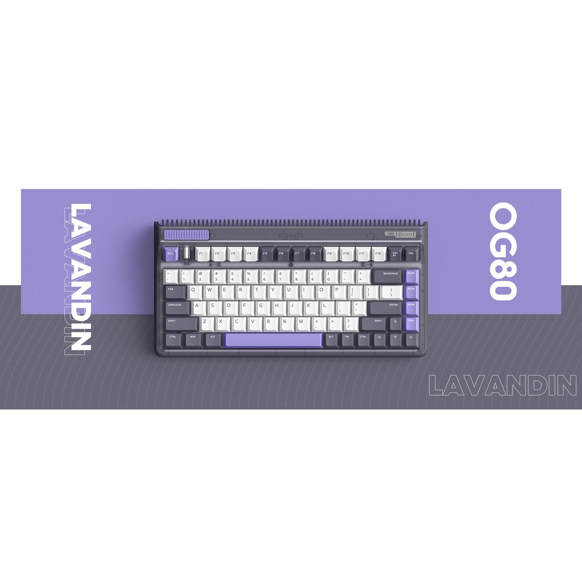 Iqunix OG80 Lavandin Draadloos Mechanisch Toetsenbord