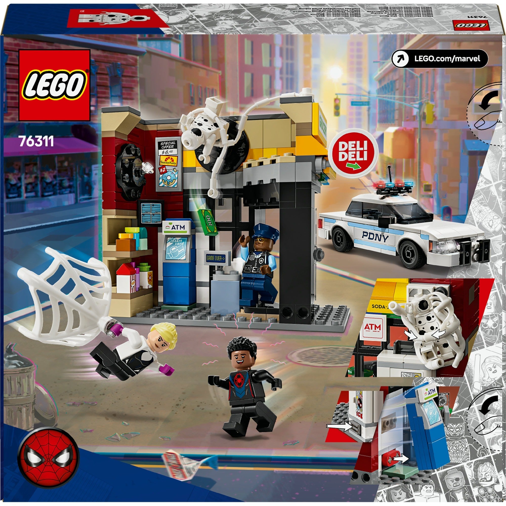 Lego superhelden 76311 spider-vers: mijlen moreel vs. de spot