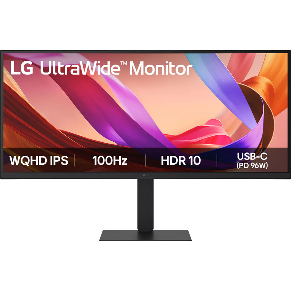 Lg ultrawide 34u650a-b 34 curved monitor (zwart, 2x hdmi, displayport, 3x usb-a, usb-b, usb-c, rj-45)