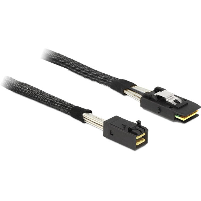 Delock mini sas hd sff-8643 naar mini sas sff-8087 adapterkabel (zwart, 1 meter)