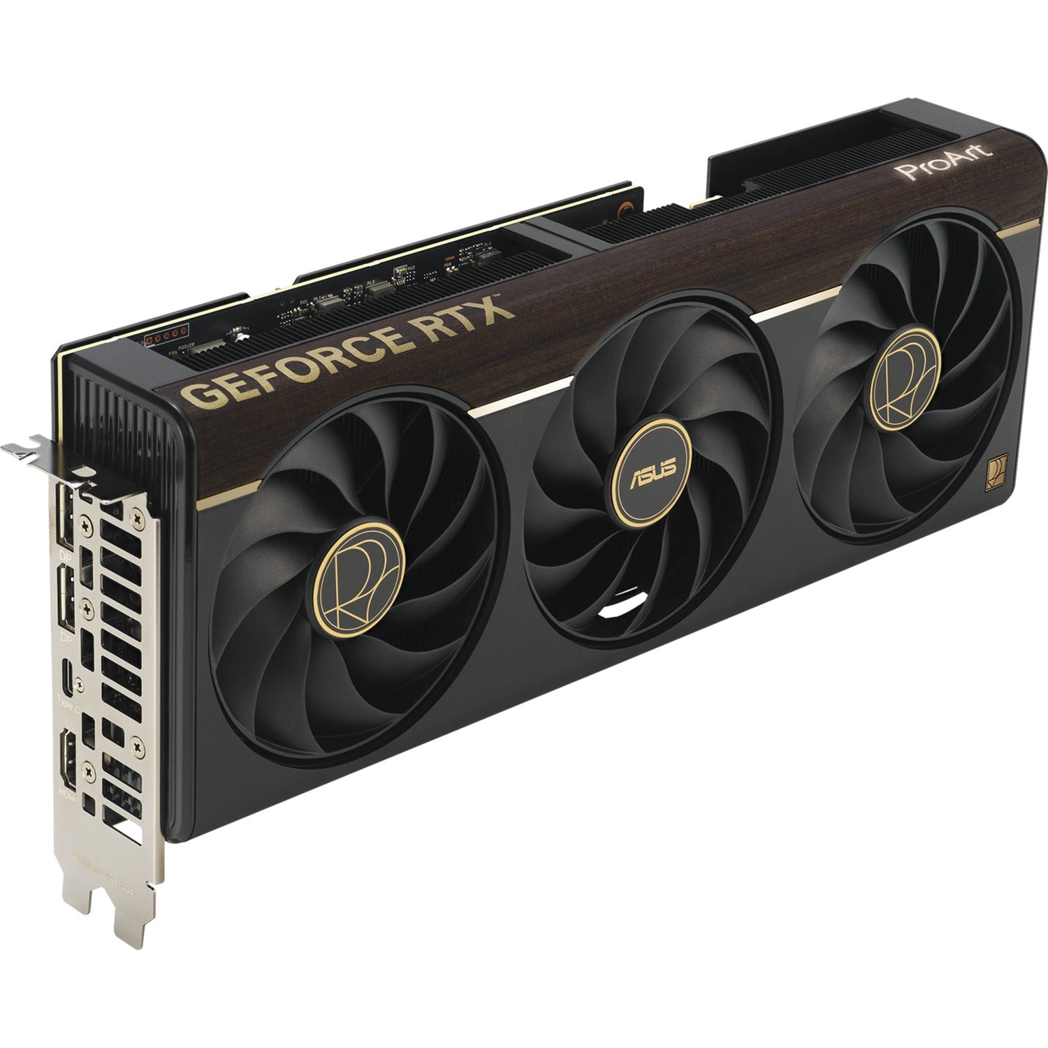 Asus proart geforce rtx 5080 oc 16g grafische kaart (2x displayport, 1x hdmi 2.1, 1x usb-c, dlss 4)