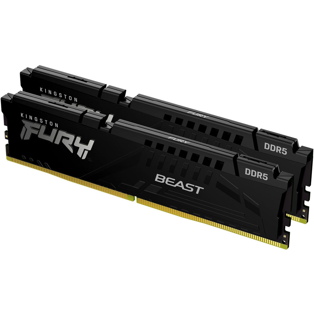 Kingston fury beast 16 gb ddr5-5200 (2x 8 gb) werkgeheugen (zwart, kf552c40bbk2-16, xmp 3.0)