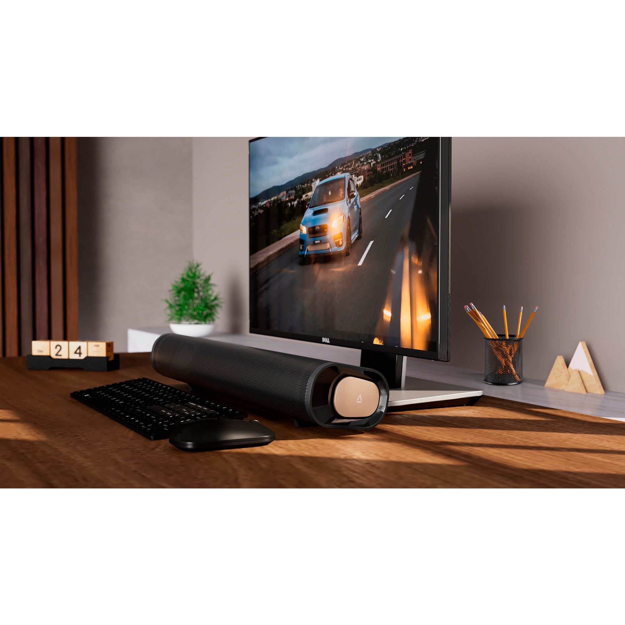 Creative stage pro soundbar (zwart, hdmi 2.0, bluetooth, usb-audio)