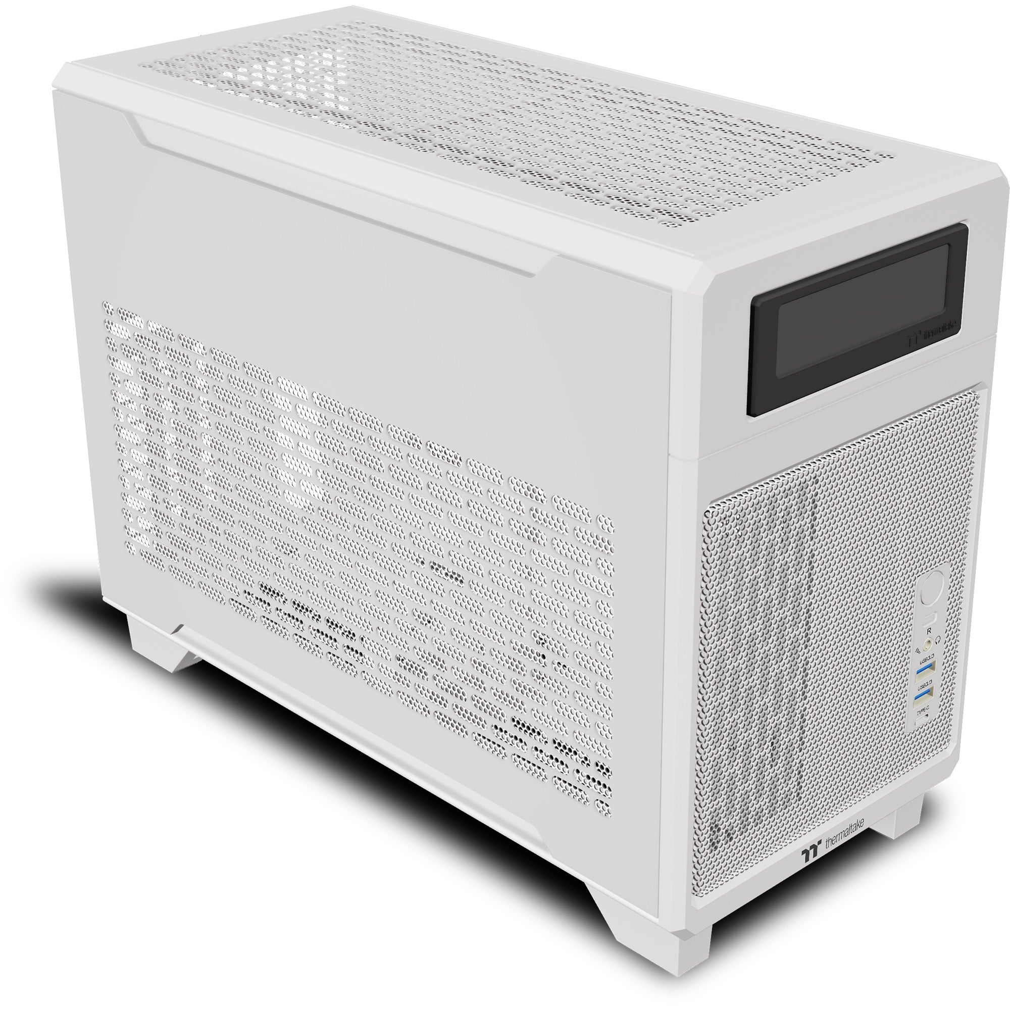 Thermaltake tr100 snow mini tower behuizing (wit | 2x usb-a | 1x usb-c)