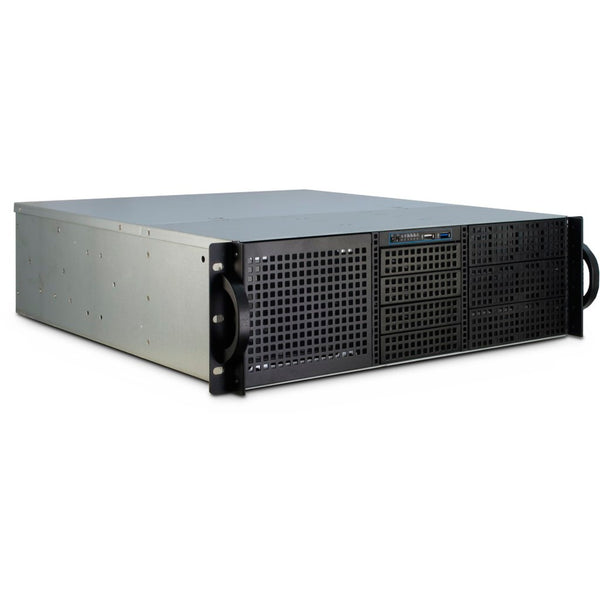 Inter-tech 3U-30248 Rackmount Chassis (Black | 2x USB-A)