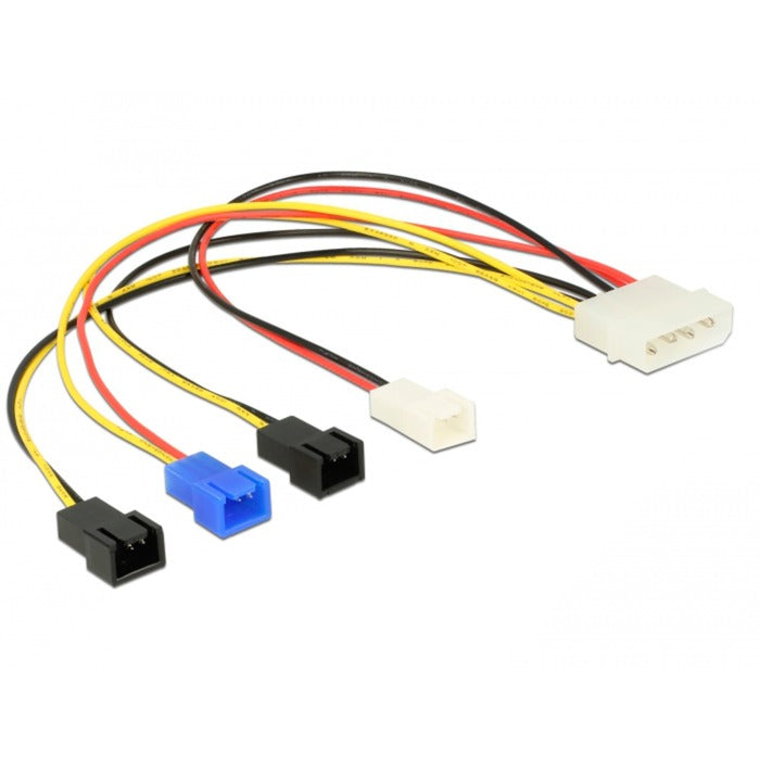 DeLOCK DeLOCK Voedingskabel Molex 4 pin male > 4 x 2 pins ventilator