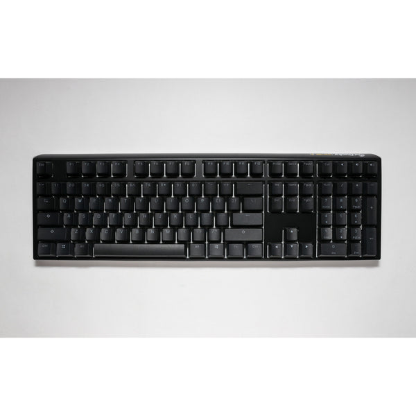 Ducky one 3 classic, toetsenbord (zwart wit, us lay-out, cherry mx blue, rgb led, double-shot pbt, hot-swappable, quack mechanics)