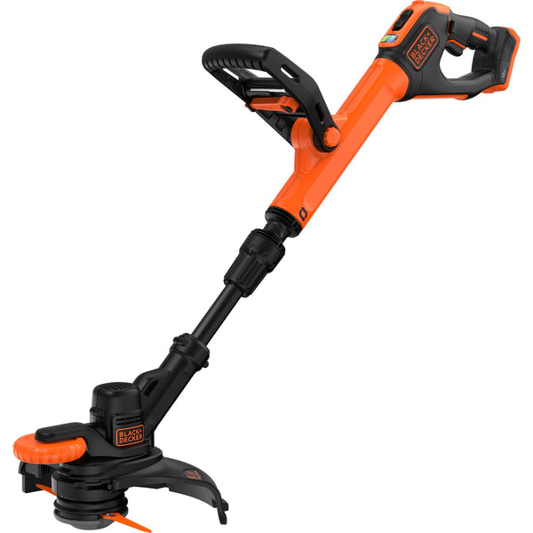 Black+decker 18v grastrimmer met 2 messen zonder accu (zwart oranje, 25 cm, accu en oplader niet inbegrepen)