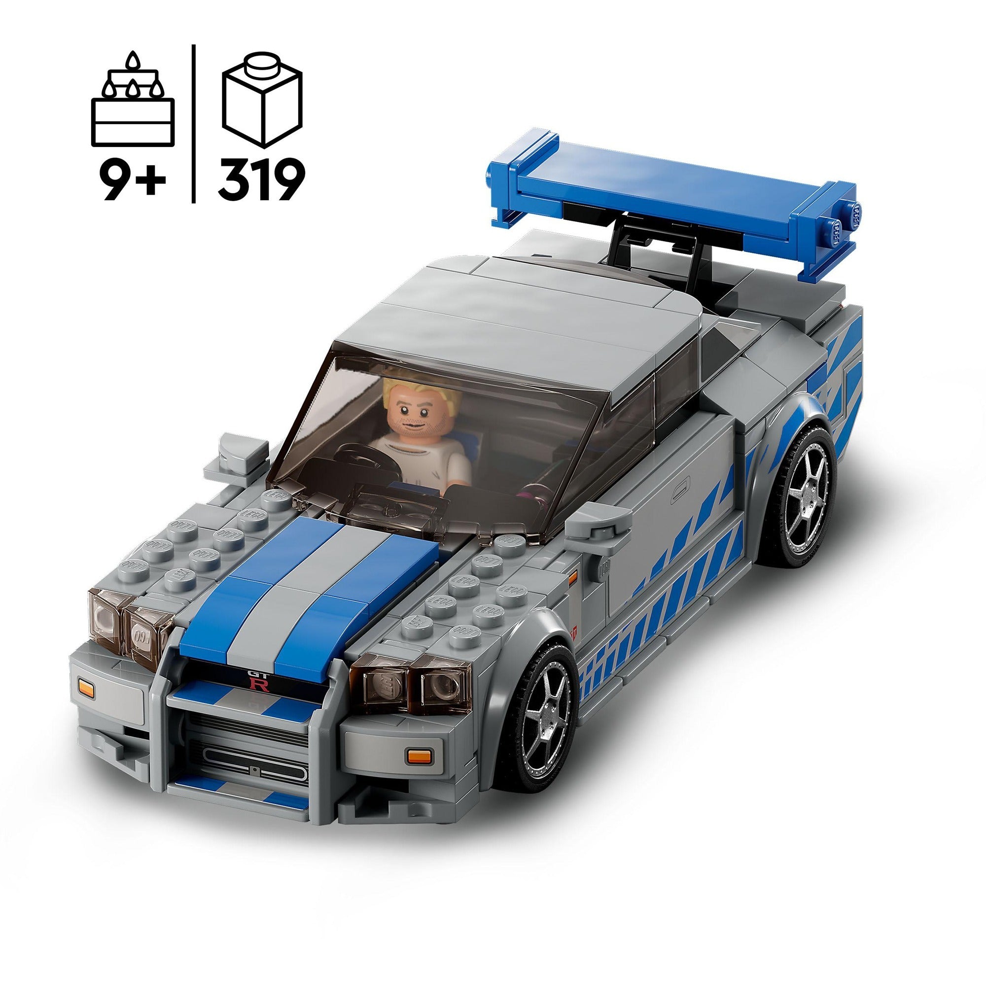 Lego Speed ​​Champions 76917 2 Fast 2 Furious Nissan Skyline GT-R (R34)