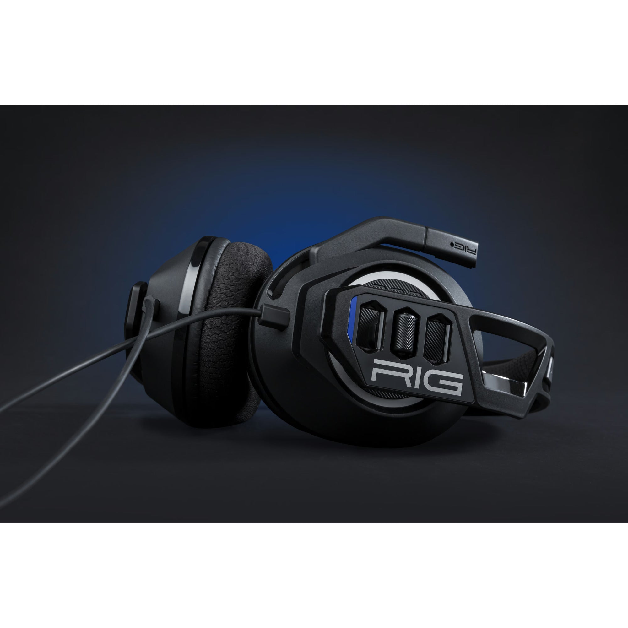 Nacon rig 300 pro hs over-ear gaming headset (zwart, playstation 4, playstation 5, xbox, nintendo switch, pc)