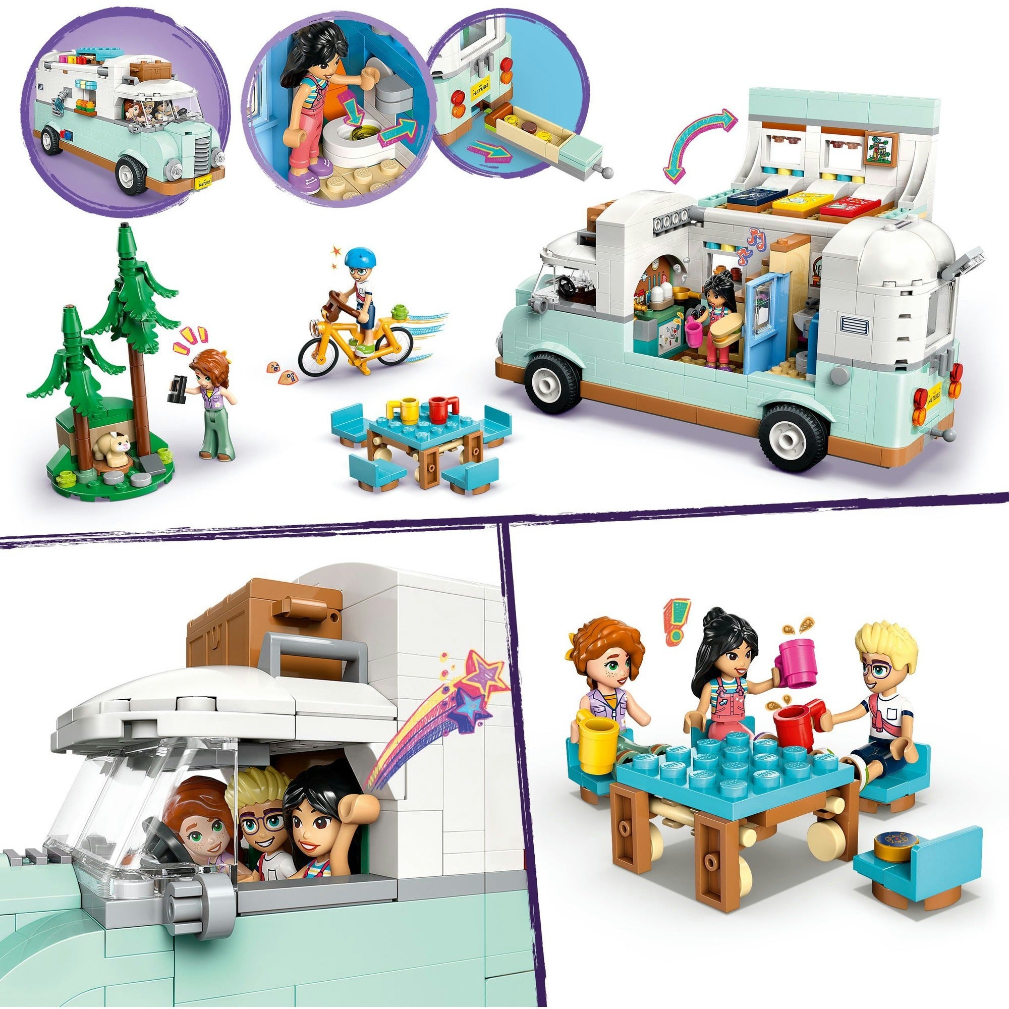 Lego Friends 42663 camperavontuur met vrienden