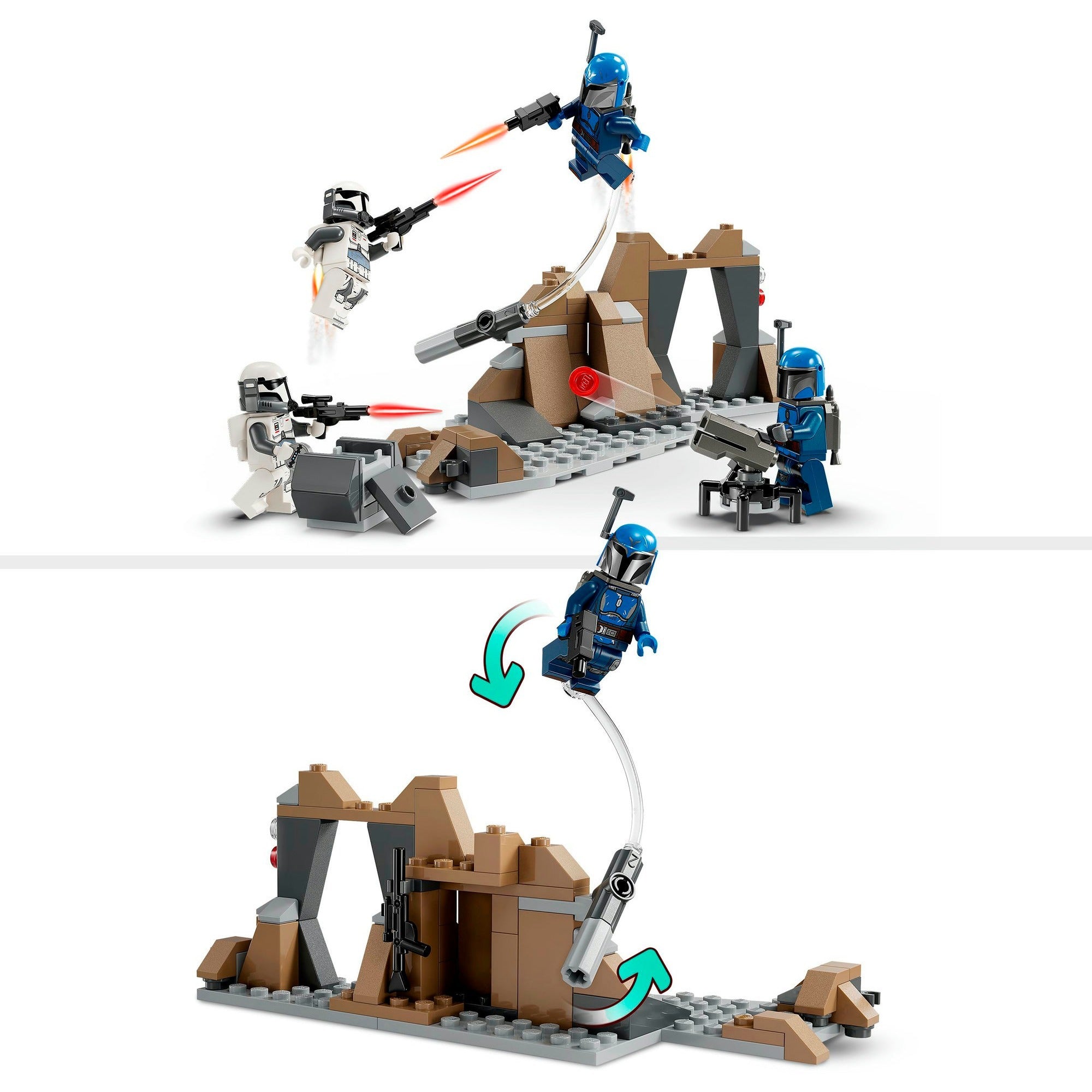 Lego star wars - hinderlaag op mandalore battle pack constructiespeelgoed (75373)