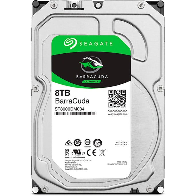 Seagate barracuda 8 tb harde schijf (st8000dm004, sata 600)