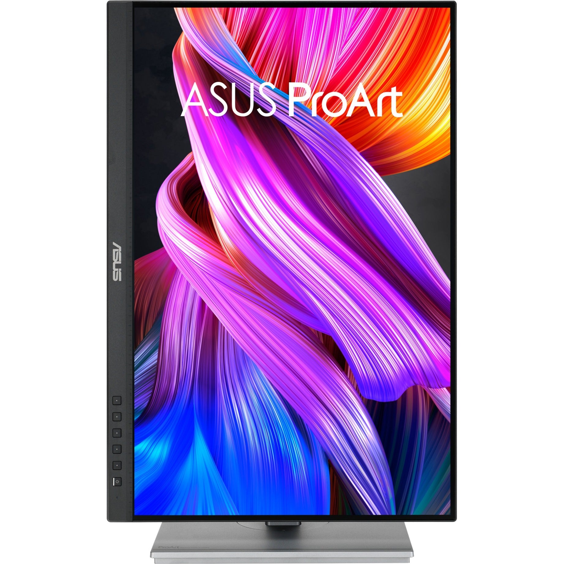 Asus proart display pa248cnv 24 monitor (zwart zilver, 75 hz, hdmi, displayport, usb, lan, audio)