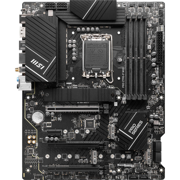 Msi pro z790-p wifi socket 1700 motherboard (black, raid, 2.5 gb-lan, wi-fi 6e, bt, sound, atx)