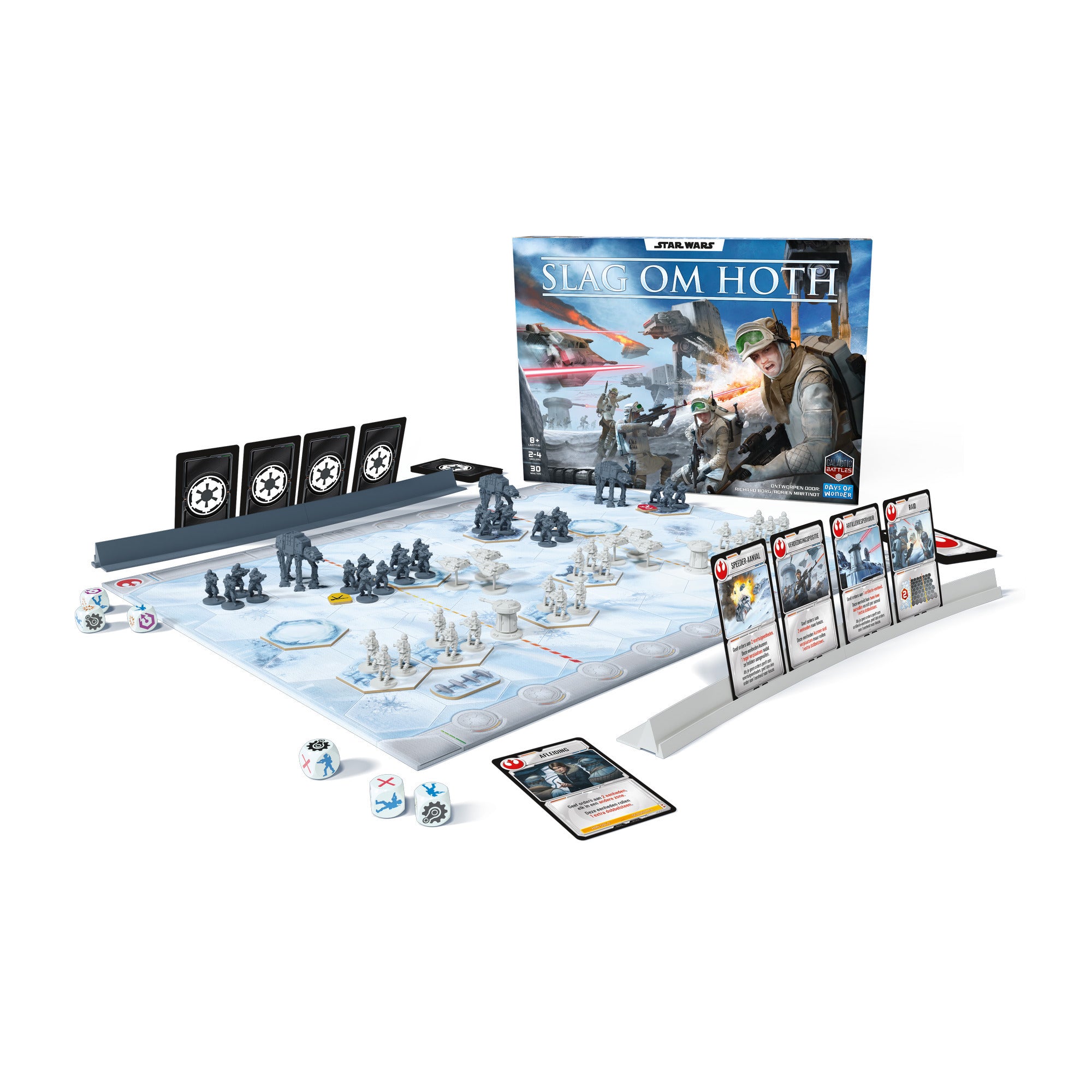 Asmodee star wars: slag om hoth bordspel (nederlands, 2 - 4 spelers, 30 minuten, vanaf 8 jaar)