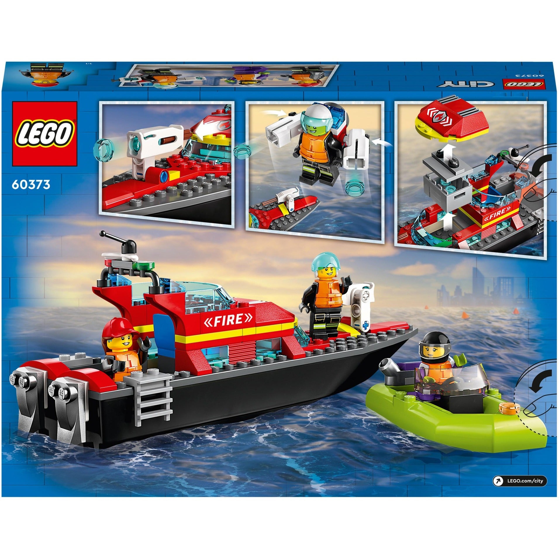 Lego city brandweer reddingsboot 60373