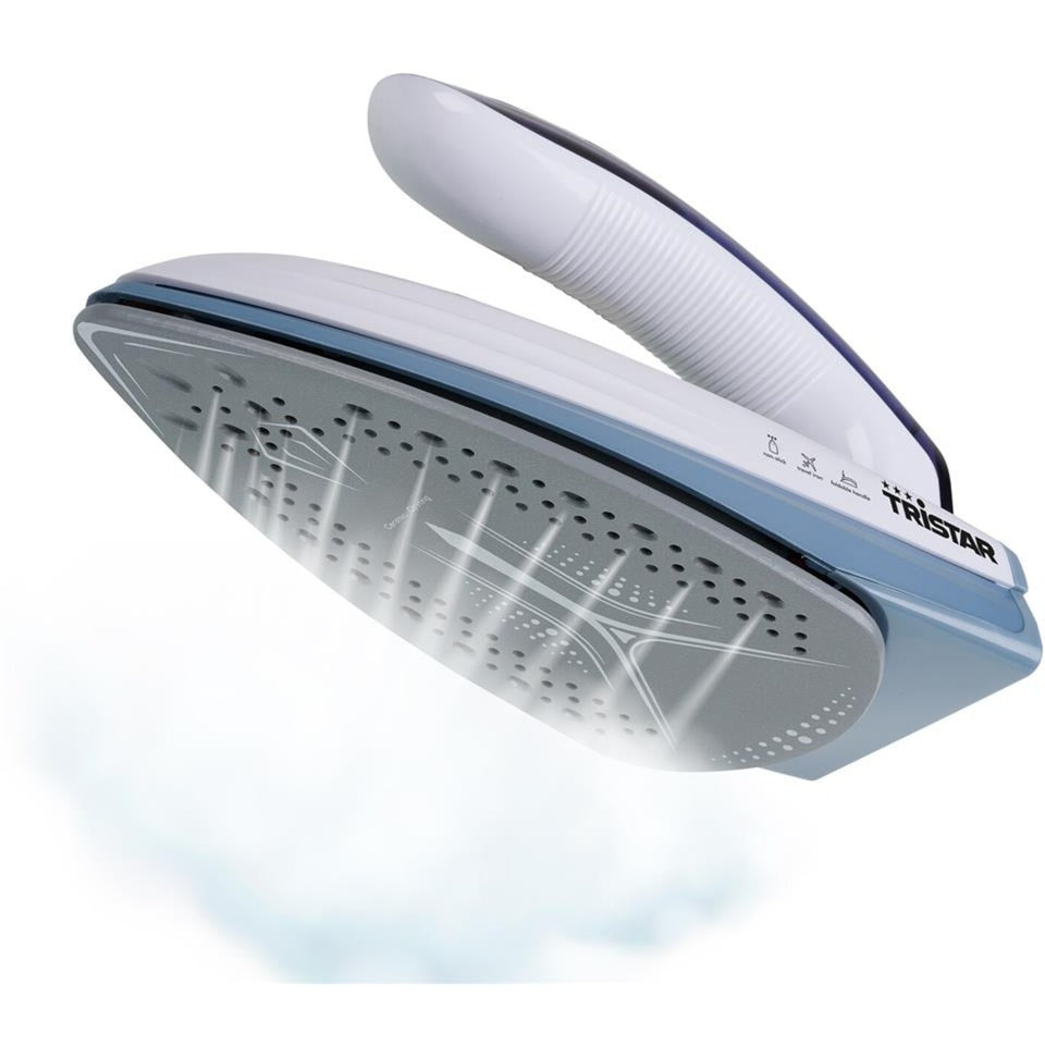 Tristar st-8152 reisstrijkijzer stoomstrijkijzer (wit blauw)