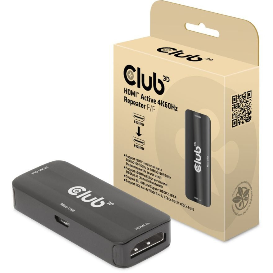 Club 3D Club 3D HDMI Actieve 4K60Hz Repeater FF
