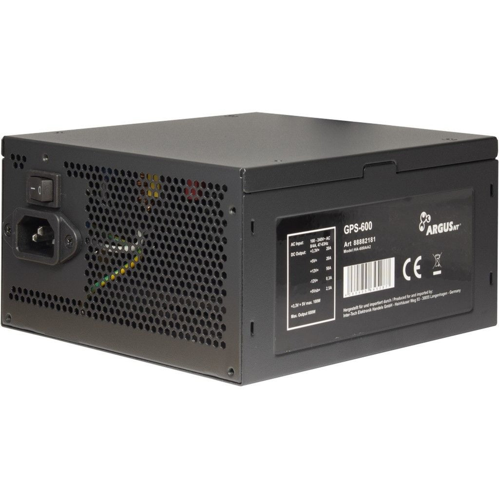 Inter-Tech Argus GPS-600 600 Watt PSU (Black, 4x PCIe)