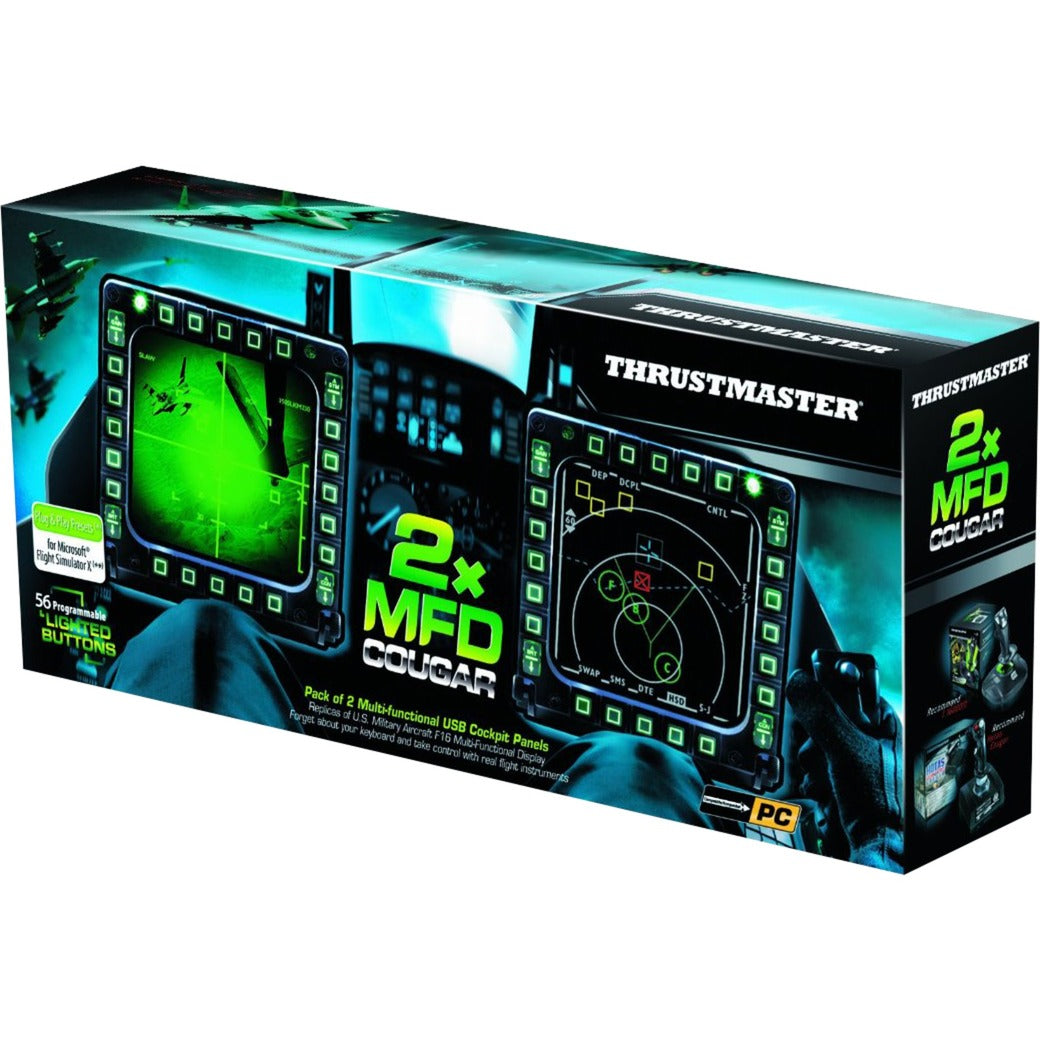 Thrustmaster mfd cougar pack instrumentenpaneel (zwart, pc)