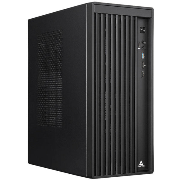 Chieftec uni bs-20b-op mini tower behuizing (zwart | 3x usb-a | 1x usb-c)