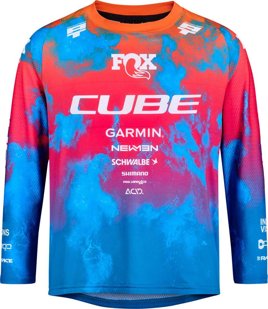 Cube rookie x actionteam - kids mtb long sleeve jersey