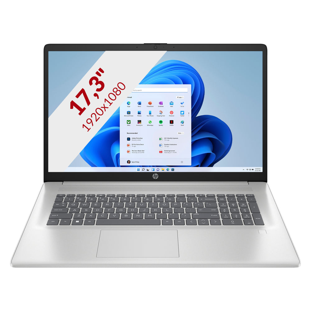 Hp 17-cn4100nd (c4jz7ea) 17.3 laptop (zilver | core 7-150u | 16 gb | 1 tb ssd)