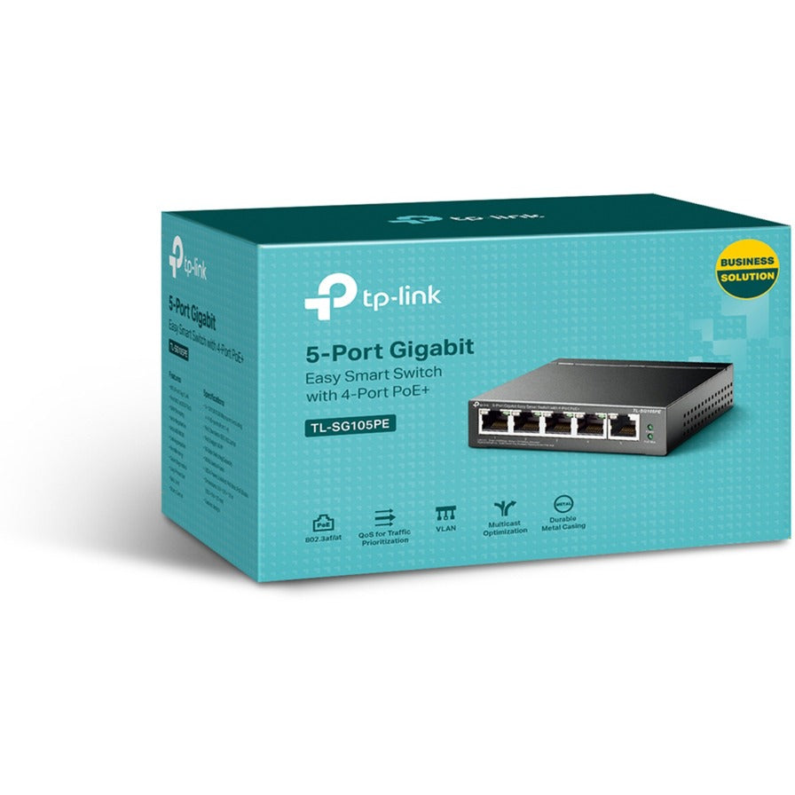 Tp-link tl-sg105pe switch (grijs, poe)