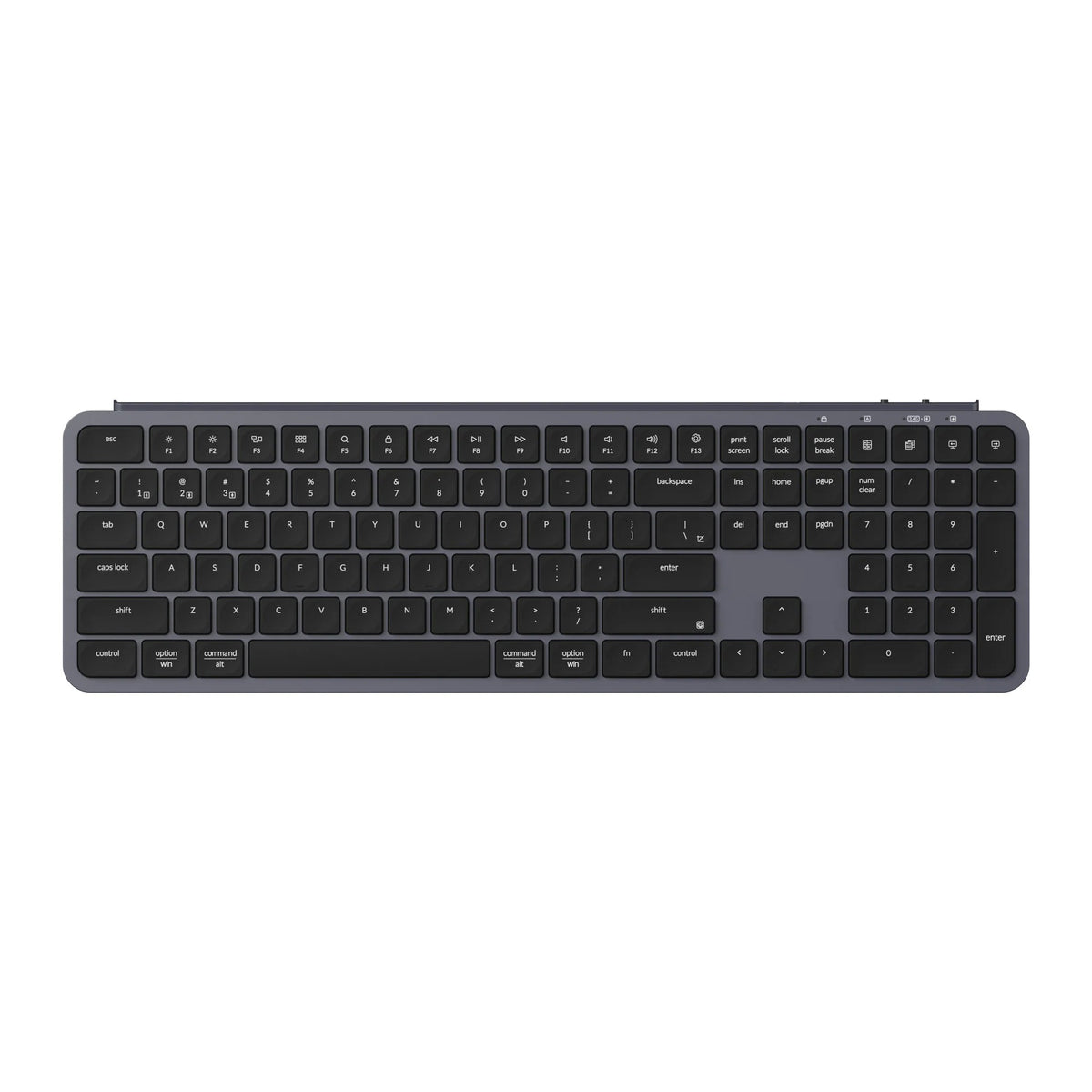 Keychron b6 pro-k1 toetsenbord (zwart, us lay-out (qwerty), scissor switches, 100%, abs, 2.4 ghz | bluetooth 5.2 | usb-c)