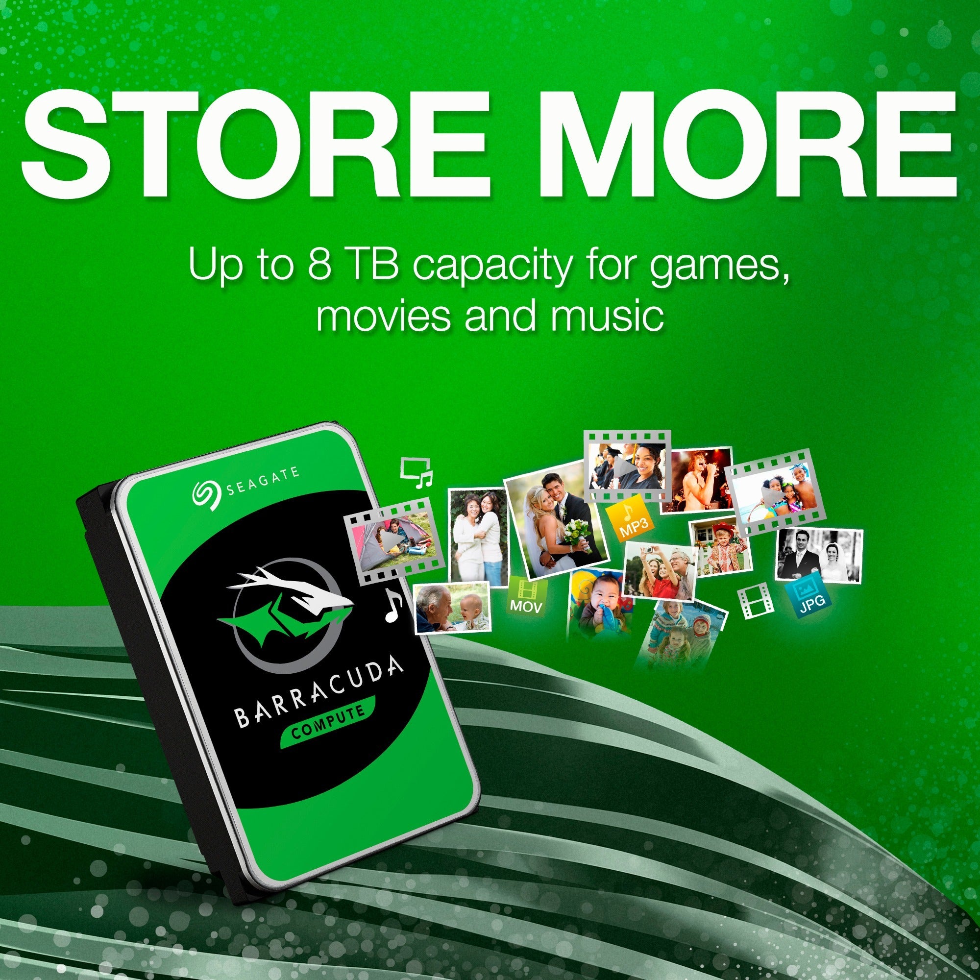 Seagate barracuda 8 tb harde schijf (st8000dm004, sata 600)