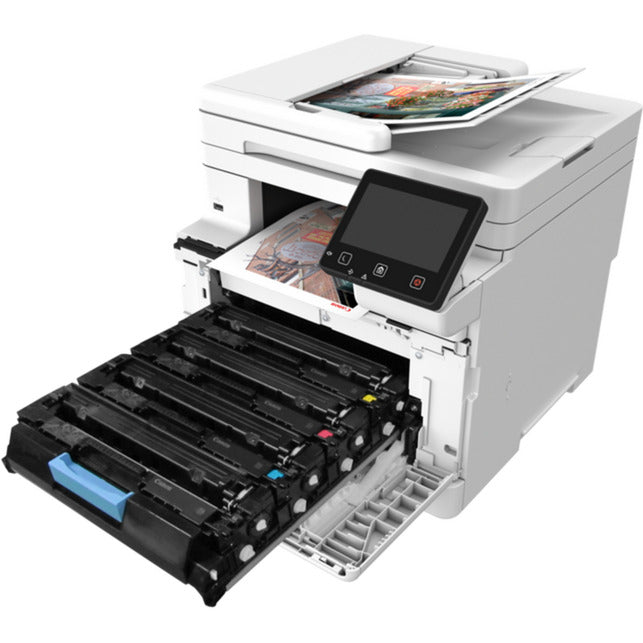 Canon i-sensys mf667cdw all-in-one kleurenlaserprinter met faxfunctie (grijs zwart, kopie, scan, fax, usb, lan, wlan)