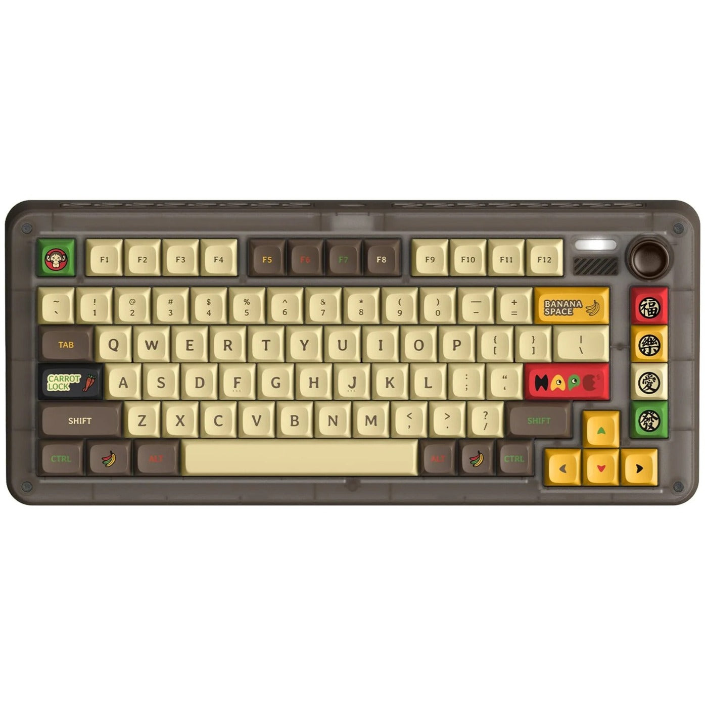 Iqunix ZX75 Happy Ape Draadloos Mechanisch Toetsenbord