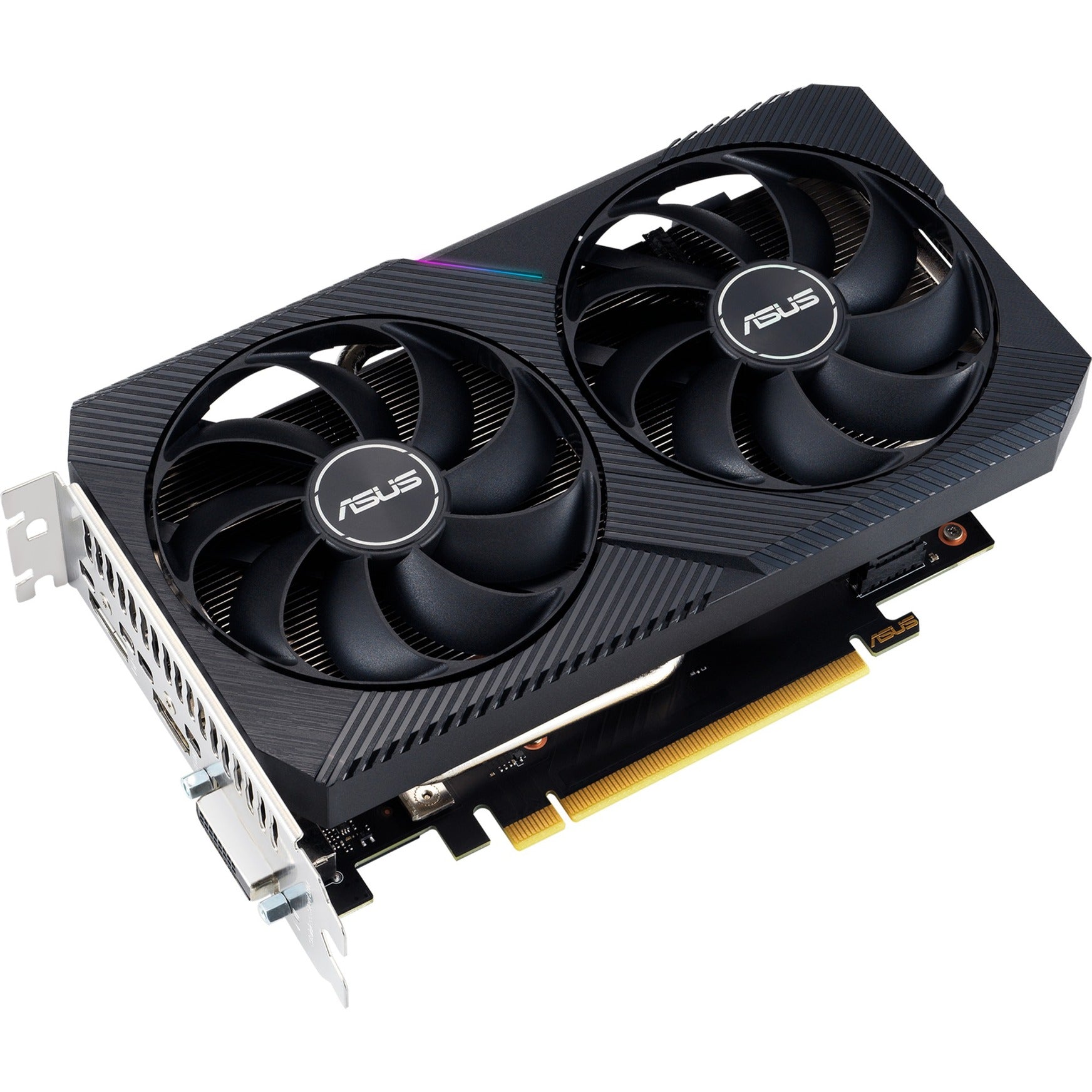 Asus geforce rtx 3050 dual v2 8gb gddr6 grafische kaart (lite hash rate, 1x displayport, 1x hdmi 2.1, dvi-d)