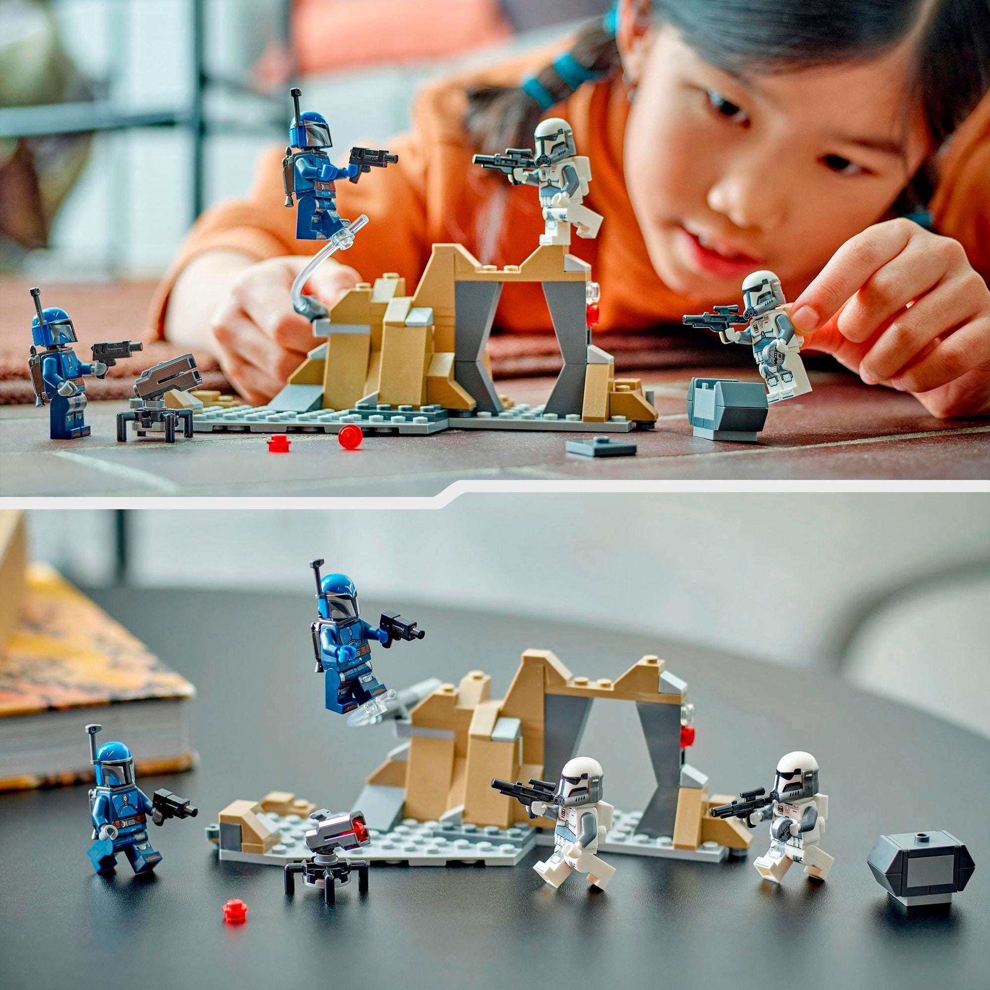 Lego star wars - hinderlaag op mandalore battle pack constructiespeelgoed (75373)