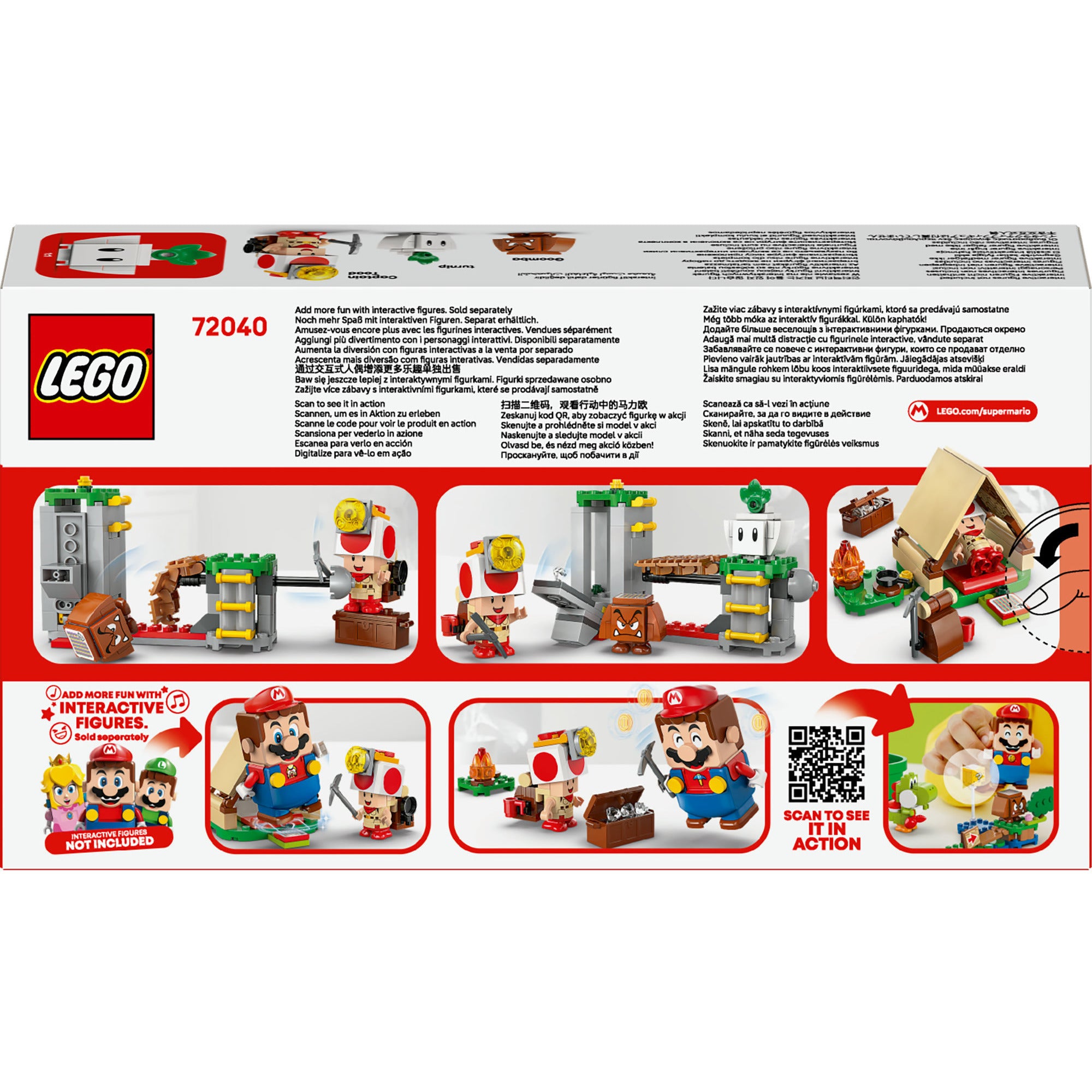 Lego super mario - toad-baas' kampeerplaats constructiespeelgoed (72040)